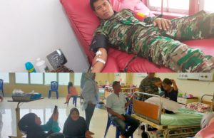 Babinsa Koramil 06/Muara Bungo Donorkan Darah untuk Warga Binaan
