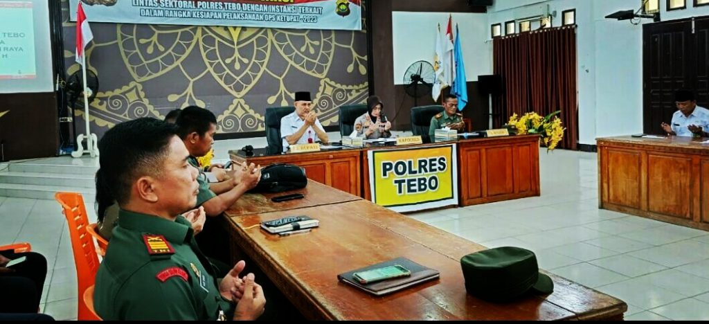 Kesiapan Ops Ketupat 2023, Kapolres Tebo Gelar Rakor Lintas Sektoral