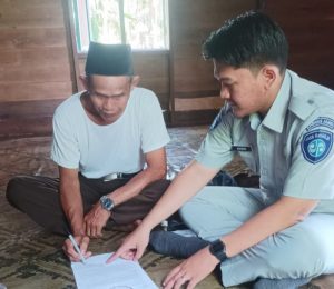 Jasa Raharja Jambi Sampaikan Hak Santunan Pembonceng Motor Tabrak Truk