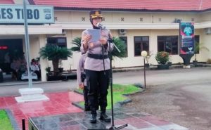 Kapolres Tebo AKBP Fitria Pimpin Apel Kasat Kamling