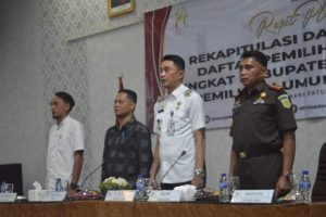 Pejabat Bupati Muaro Jambi Hadiri Rapat Pleno Rekapitulasi dan Penetapan DPT
