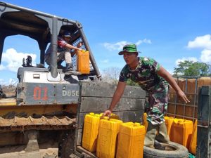 Satgas TMMD Optimalkan BBM Untuk Alat Berat