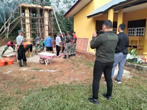 Begini Potret Tim Pendim Dalam TMMD di Dusun Talang Silungko