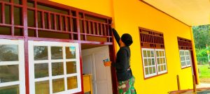 Satgas TMMD Terus Percantik Sekolah Dasar