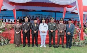AKBP I Wayan Ikut Upacara HUT RI 78 Kabupaten Tebo