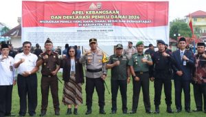 Polres Tebo Deklarasikan Pemilu Damai 2024 Jaga Kondusivitas Wilayah