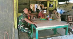 Babinsa Eko : Warga Tak Terprovokasi, Pemilu Damai Cari Makan Pun Tenang