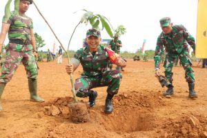 Hari Juang TNI AD, Kodim 0416 Bute Tanam Pohon dan Bersihkan Lingkungan
