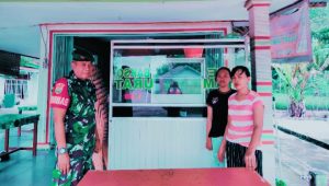 Sambangi Penjual Mie Bakso Mitra 76, Ini Pesan Babinsa Agus