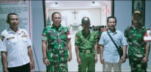 Babinsa Poniman Pam Perayaan Natal di Gereja Rimbo Ilir