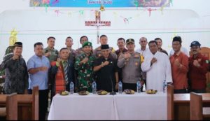 Forkopimda Cek Natal di Gereja, Ini Pesan Danramil 07/Rimbo Bujang