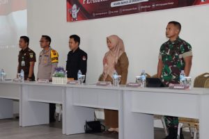 Hadiri Rakor Distribusi Logistik, Dandim : TNI Siap Bantu Amankan Pemilu 2024