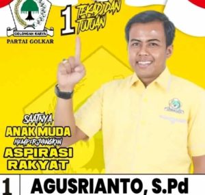 Agusrianto Raih Suara Terbanyak Golkar di Dapil Neraka