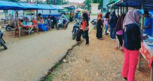 Pasar Beduk Rimbo Ulu, Hari Ketiga Mulai Ramai Oleh Pengunjung