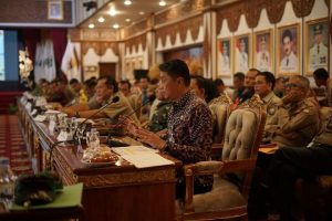 Pejabat Bupati Muaro Jambi Hadiri Rakor Penanganan Darurat Bencana Banjir Dan Longsor