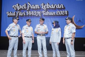Dirut Jasa Raharja Pimpin Apel PAM Mudik Lebaran 1445 H
