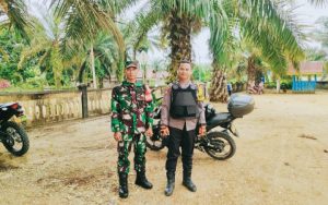 Cegah Kebakaran, Babinsa dan Bhabinkamtibmas Patroli Kahutla