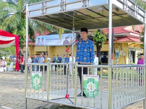 Upacara Hardiknas, Wabup Apri Bacakan Pidato Mendikbudristek RI