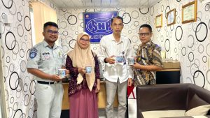 Jasa Raharja Bersama Tim Samsat Tanjung Jabung Timur SIGAP ke Perusahaan Pemilik Truk