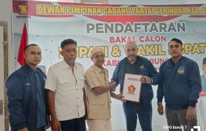 Pilkada 2024, Jumiwan Aguza Ambil Formulir Partai Gerindra