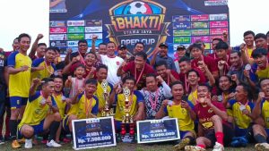 Tutup Turnamen Sepakbola Bhakti Utama Jaya Open Cup, Apri : Kegiatan Positif Perlu di Dukung