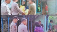 Korban Kebakaran di Tebo, Terima Bantuan Sembako dari Polsek