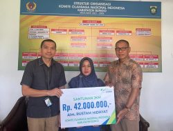 Pengurus KONI Bungo Meninggal Dunia, BPJamsostek Berikan Santunan JKM kepada Ahli Waris