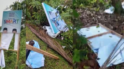 Puluhan Baliho JADI dirusak, Jumiwan Minta Tim Untuk Sabar dan Berpolitik Santun