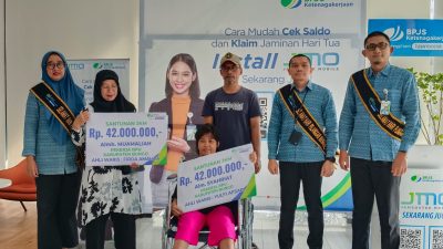 Peringati Hari Pelanggan Nasional, BPJamsostek Muara Bungo Serahkan Santunan
