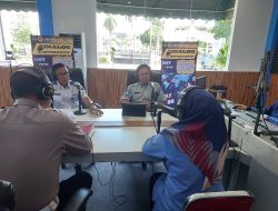 Jasa Raharja Jambi Bersama Satlantas, BPTD, dan Ditlantas Gelar Sosialisasi Keselamatan Lalu Lintas di RRI Melalui Podcast