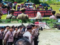 Polres Tebo Pengamanan, Aksi Aliansi Masyarakat Cinta Damai di Bawaslu