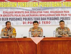 Kegiatan Penelitian Puslitbang Polri Dilaksanakan di Mapolres Tebo
