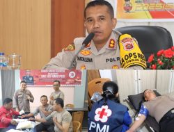 Hari Jadi ke-73 Humas Polri, Polres Bungo Gandeng PMI Gelar Donor Darah