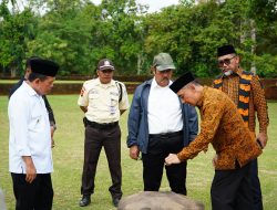 Gubernur Al Haris Dampingi Menteri Bappenas Tinjau Pembangunan Proyek Museum KBCN di Candi Muaro Jambi