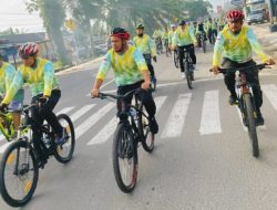 Wabup Tebo Terpilih Nazar Efendi Ikuti Gowes Bareng Forkompinda