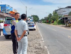 Forum Komunikasi Lalu Lintas Jasa Raharja Bersama Kasatlantas Polresta Jambi Tinjau Titik Rawan Kecelakaan