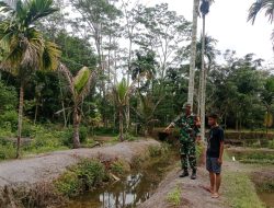Antisipasi Banjir dan Tanah Longsor, Koptu Teguh Nugroho Gencar Patroli Wilayah Binaan