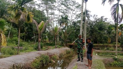 Antisipasi Banjir dan Tanah Longsor, Koptu Teguh Nugroho Gencar Patroli Wilayah Binaan