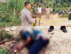 Geger.! Ditemukan Mayat Lelaki Leher Tergorok di Serai Serumpun Tebo