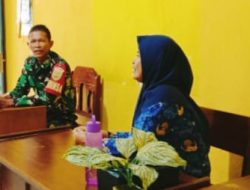 Sambangi SDN 105 Sido Mulyo, Babinsa Teguh Motivasi Belajar Siswa