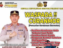 Waspada Curanmor: Kapolsek Imbau Masyarakat untuk Berhati-Hati