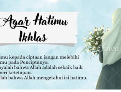 Ikhlas Itu Menentramkan Jiwa