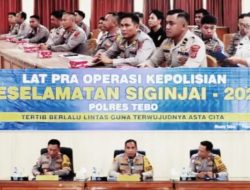 Kapolres Tebo : Operasi Keselamatan Siginjai, Tertib Lalin Terwujudnya Asta Cita