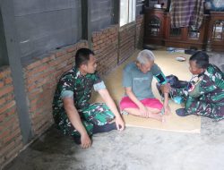 Satgas TMMD Kodim 0416/Bute Door To Door Layani Kesehatan Warga