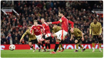 Bruno Fernandes Hattrick, Manchester United Melaju ke Perempat Final Liga Europa