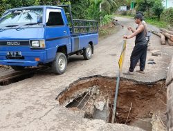 Jalan Menuju Jujuhan Ilir Rusak Parah, Dinas PUPR Bungo Segera Bangun Box Culvert