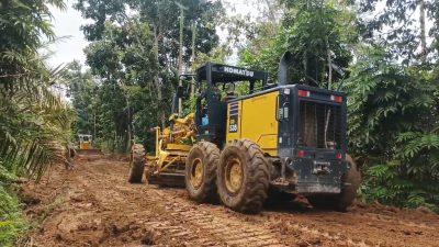 Jalan Baru TMMD Permudah Warga Bawa Hasil Perkebunan