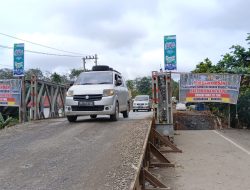 Arus Mudik Idul Fitri di Jembatan Bailey Lintas Jambi- Sumbar Mulai Padat