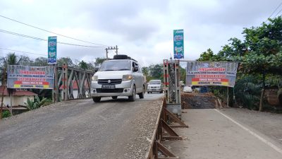 Arus Mudik Idul Fitri di Jembatan Bailey Lintas Jambi- Sumbar Mulai Padat 
