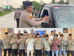 Kapolres Tebo dan Jurnalis Bagikan Takjil kepada Masyarakat Dilanjutkan Bukber